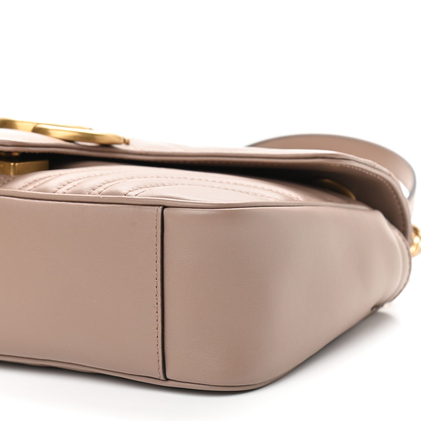 Calfskin Matelasse Small GG Marmont Shoulder Bag Porcelain Rose