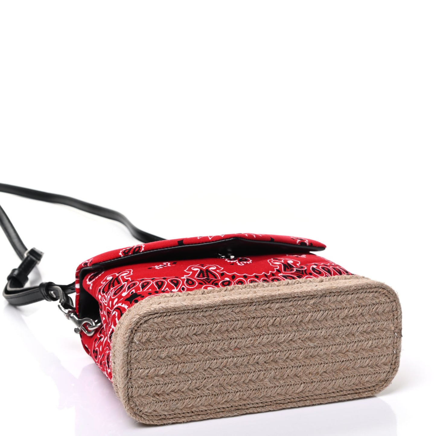 Cotton Bandana Y Quilted Monogram Toy Loulou Crossbody Bag Red