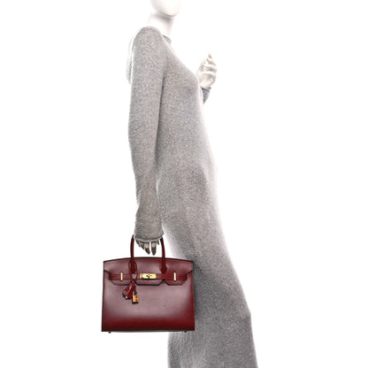 Hermes Box Birkin Sellier 30 Rouge H 3 of 21