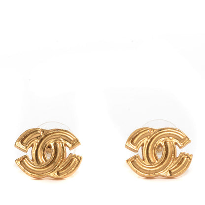 Chanel CC Earrings Gold 1 of 5