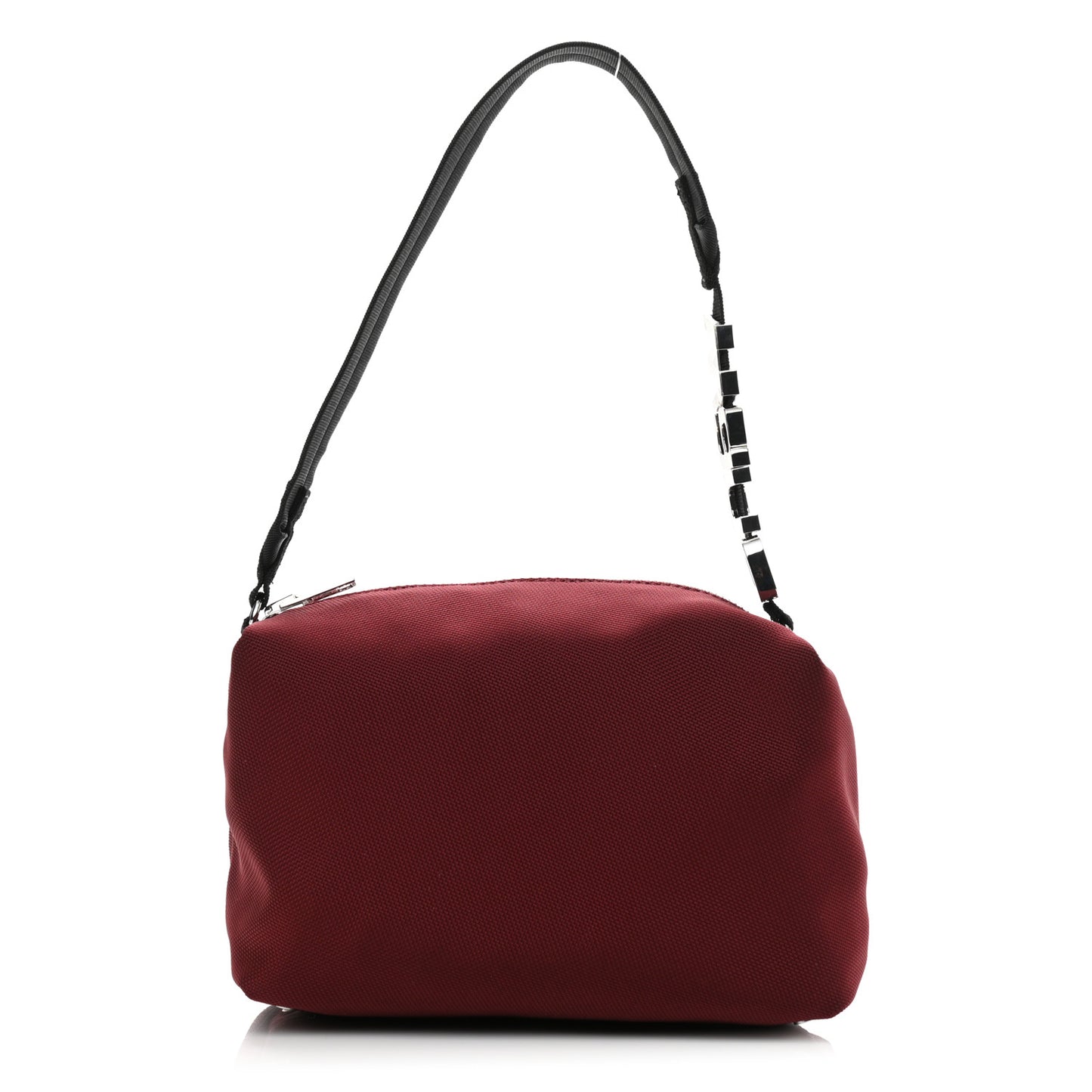 Nylon Canvas Heiress Sport Shoulder Bag Burgundy
