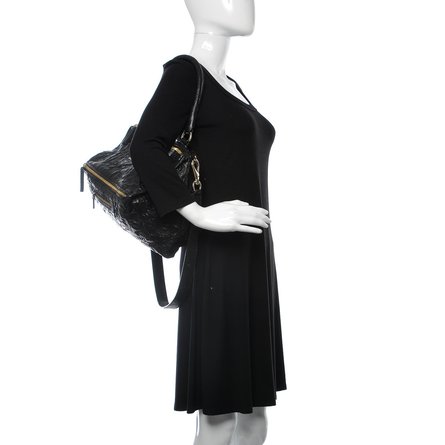 Givenchy Tumbled Sheepskin Medium Pandora Black 2 of 18