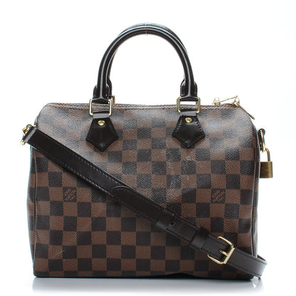 Louis Vuitton Damier Ebene Speedy Bandouliere 25 1 of 10