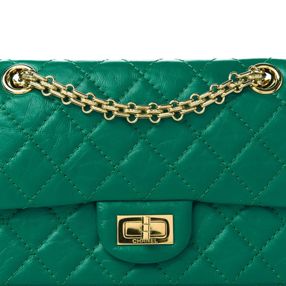 Chanel Aged Calfskin Quilted 2.55 Reissue Mini Flap Green 10 of 10