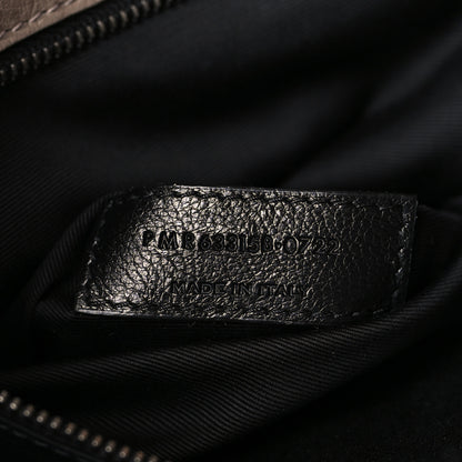 Saint Laurent Crinkled Calfskin Matelasse Monogram Medium Niki Chain Satchel Light Taupe 7 of 9