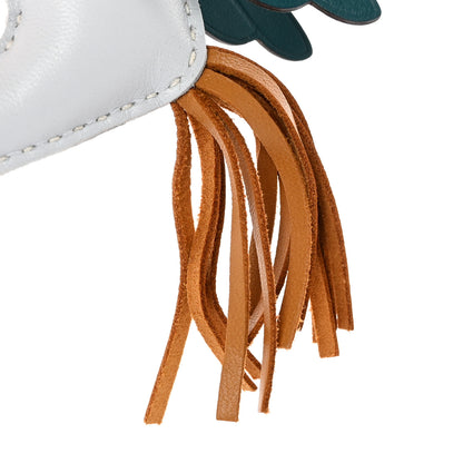 Hermes Milo Lambskin Grigri Rodeo Pegase Horse Bag Charm PM Bleu Brume Sesame Vert Bosphore 5 of 5