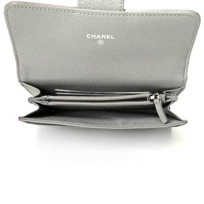 Chanel Caviar Quilted Small Flap Wallet Grey 4 of 6