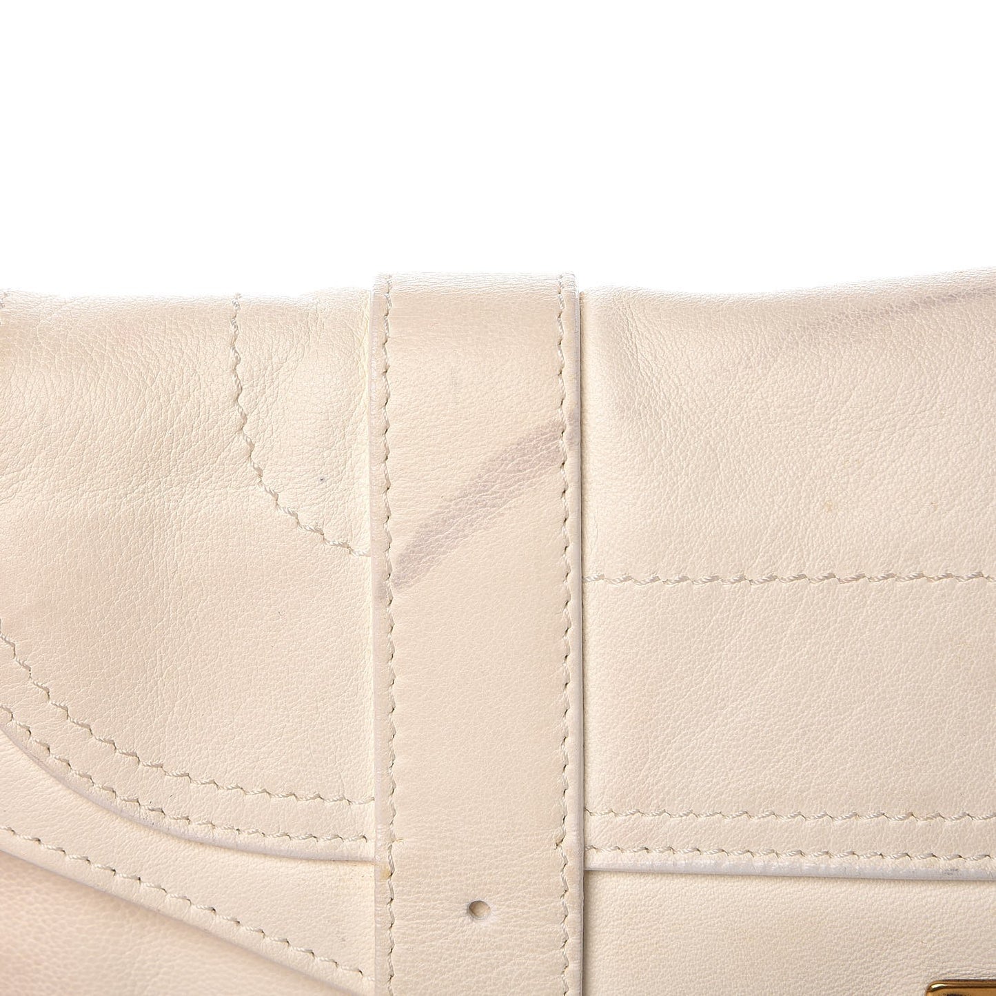 Lambskin PS1 Pochette Clutch Ivory
