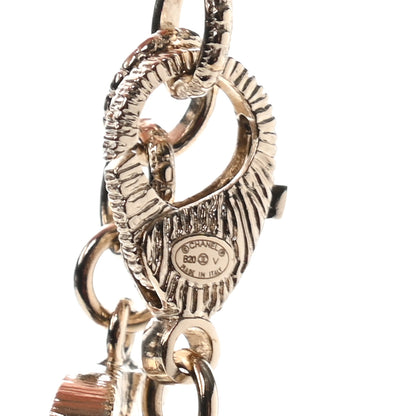 Chanel Crystal Pearl CC Long Necklace Gold 6 of 6