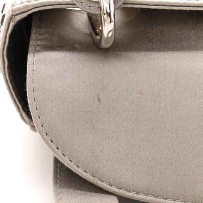 Christian Dior Satin Crystal Cannage Mini Lady Dior Gray 12 of 16