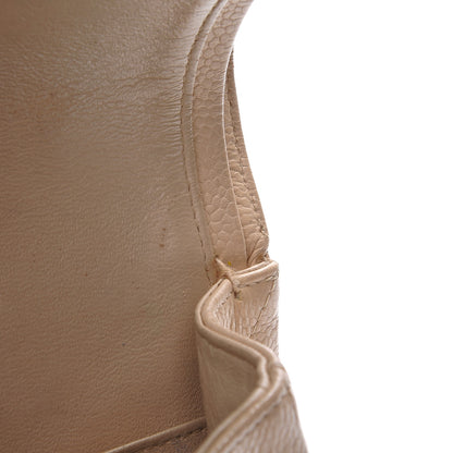 Chanel Caviar Quilted Medium Double Flap Beige Clair 17 of 19