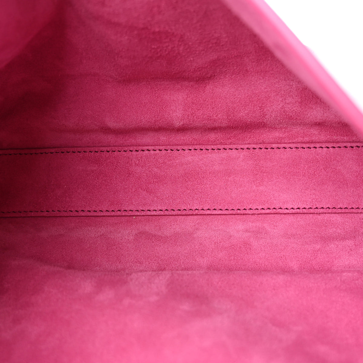 Smooth Calfskin Suede Medium Reversible Monogram Kate Satchel Rose Rubis