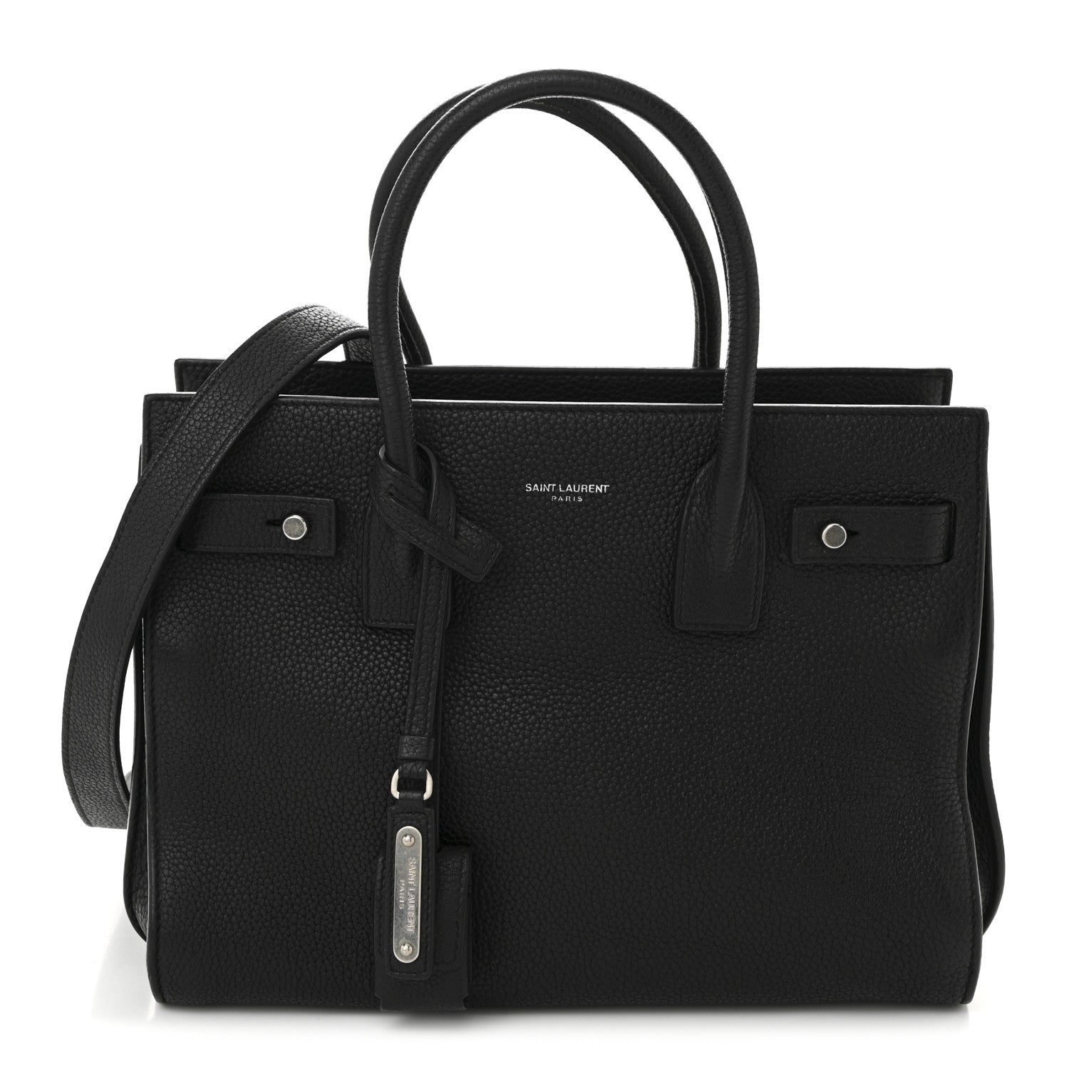 Saint Laurent Grained Calfskin Baby Sac De Jour Souple Black 1 of 10