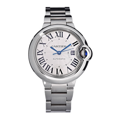 Cartier Stainless Steel 33mm Ballon Bleu De Automatic Watch 1 of 7