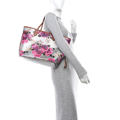 Louis Vuitton LOUIS VUITTON Metallic Monogram LV Garden Neverfull MM Silver 2 of 9