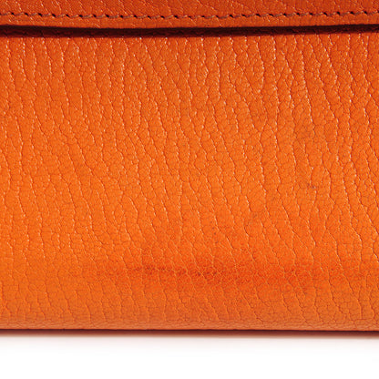 Hermes Chevre Mysore Kelly Longue Wallet Orange 4 of 18