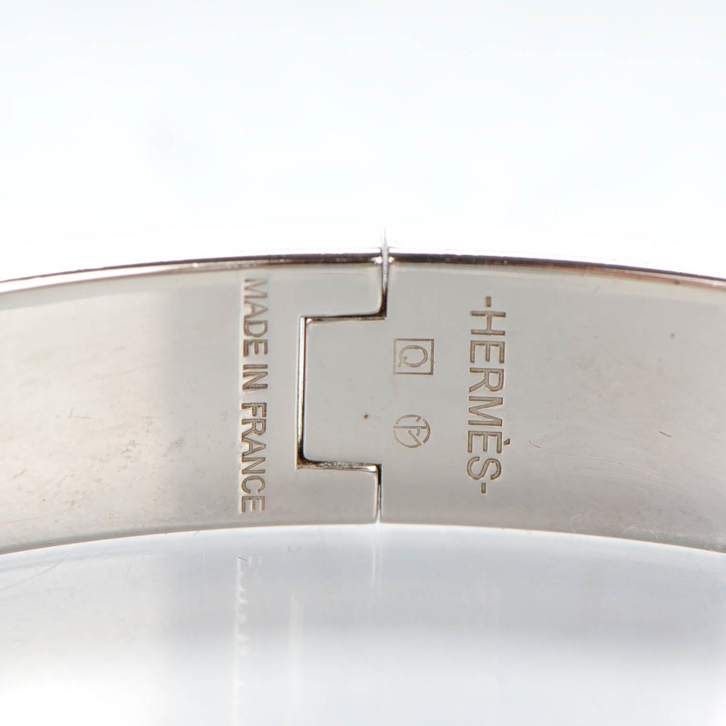 Enamel Narrow Clic Clac H Bracelet PM Black