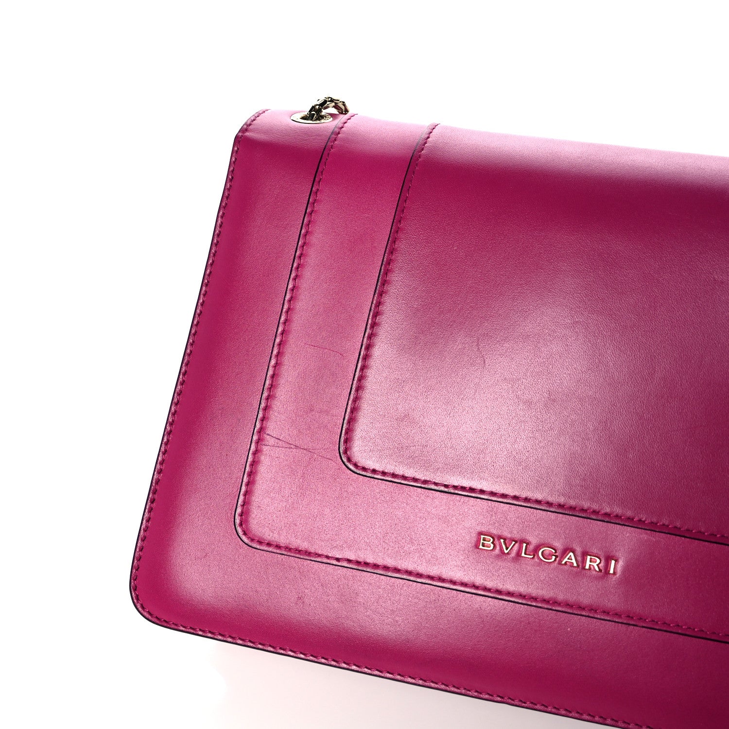 Bulgari Calfskin Serpenti Forever Shoulder Bag Pink 14 of 17
