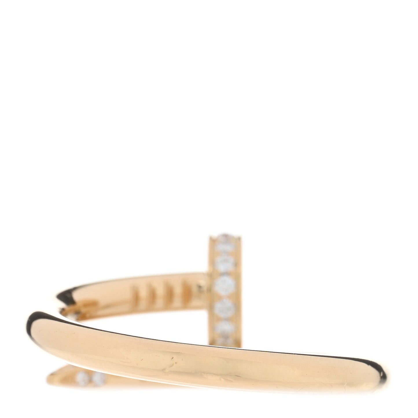 18K Yellow Gold Diamond Juste Un Clou Ring 54 7