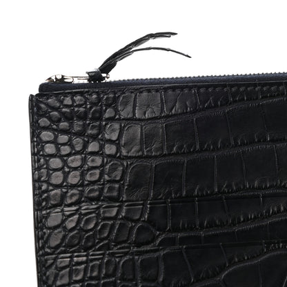 Hermes Matte Alligator Jige Duo Clutch Bleu Indigo 9 of 10