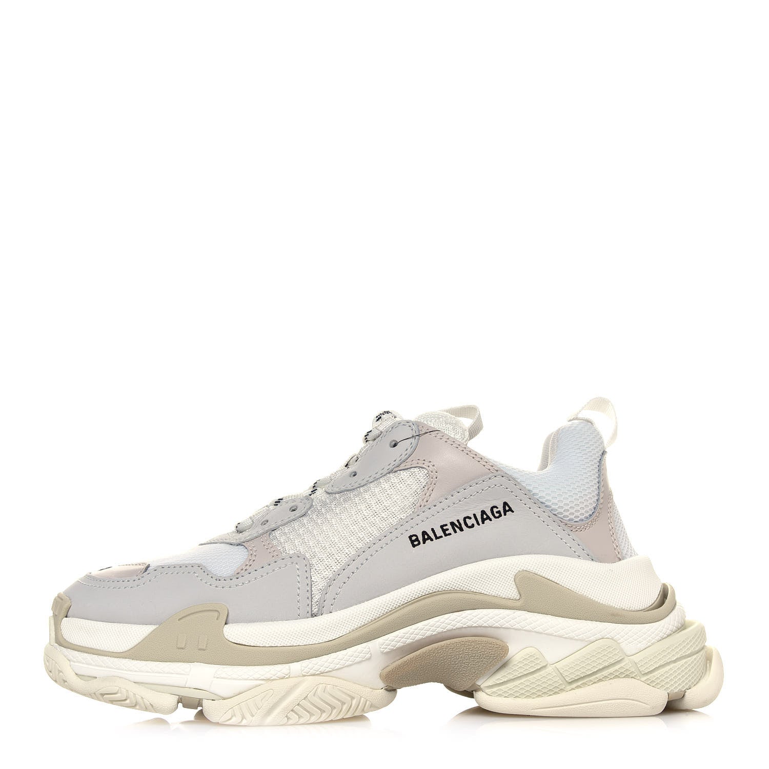 Balenciaga Fabric Mesh Mens Triple S Sneakers 40 White 1 of 7