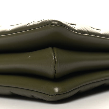 Louis Vuitton Lambskin Embossed Monogram Coussin MM Khaki 10 of 10