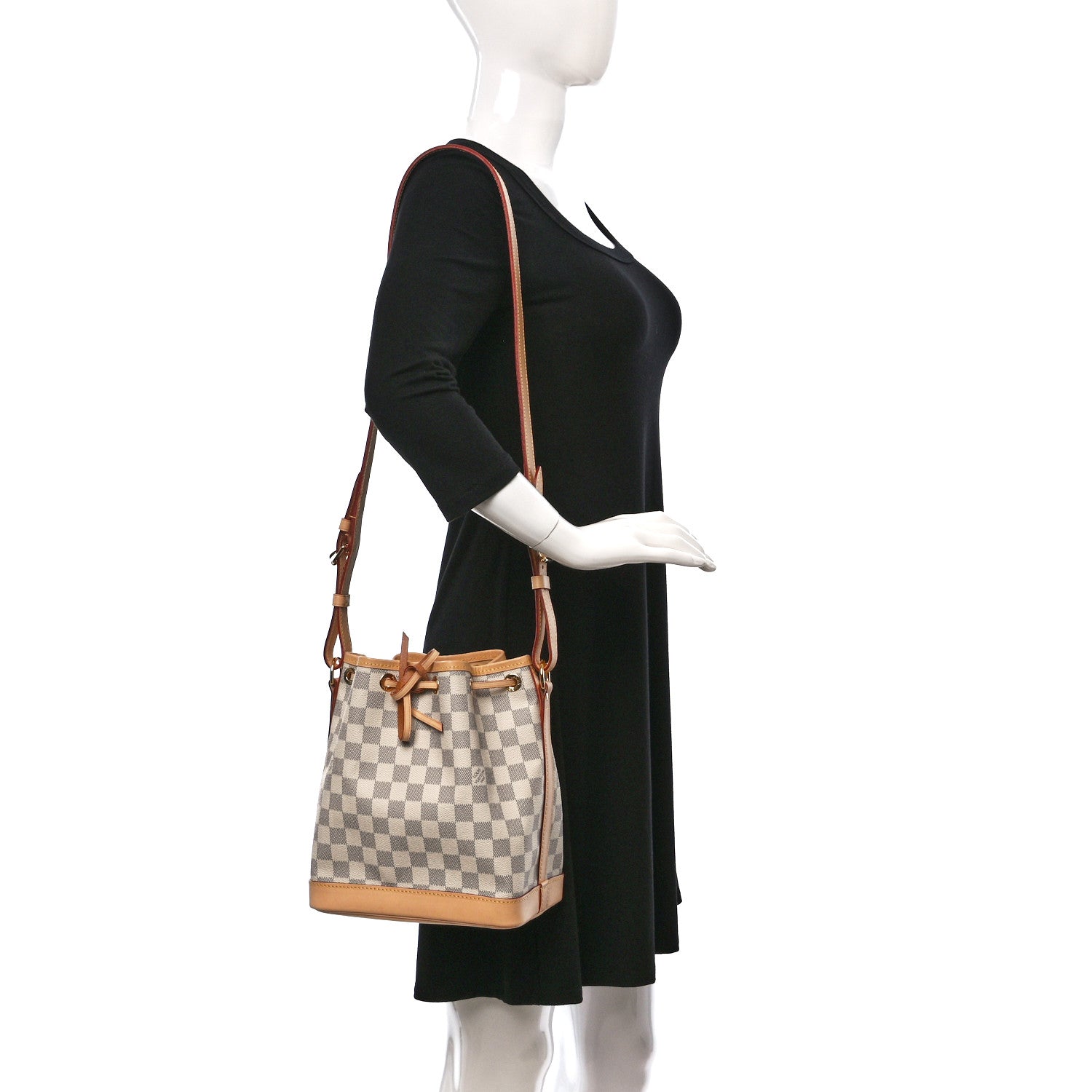 Louis Vuitton Damier Azur Noe BB 2 of 13