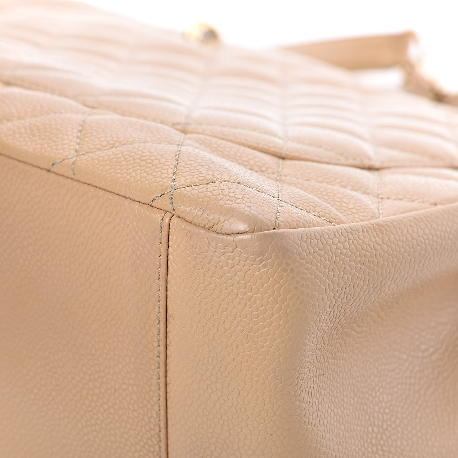 Chanel Caviar Quilted Grand Shopping Tote GST Beige Clair 11 of 12