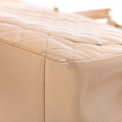 Chanel Caviar Quilted Grand Shopping Tote GST Beige Clair 11 of 12