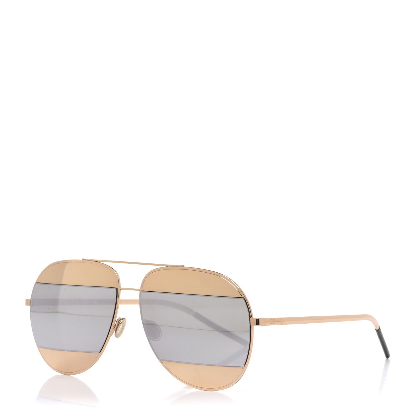 Split 1 Aviator Sunglasses Gold