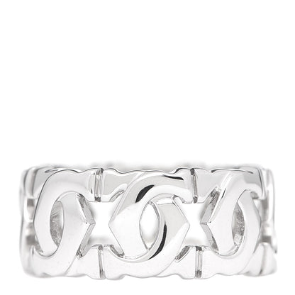 Cartier 18K White Gold Entrelaces Ring 48 4.5 1 of 5