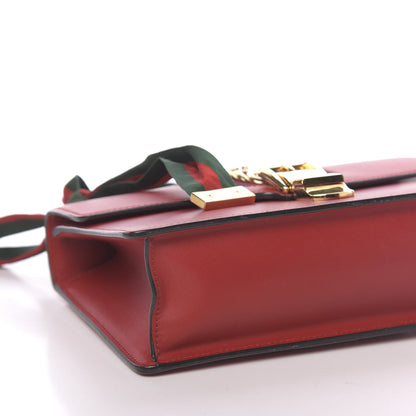 Gucci Calfskin Small Sylvie Shoulder Bag Hibiscus Red 14 of 17