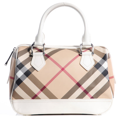 Burberry Nova Check Bowling Bag White 1 of 8