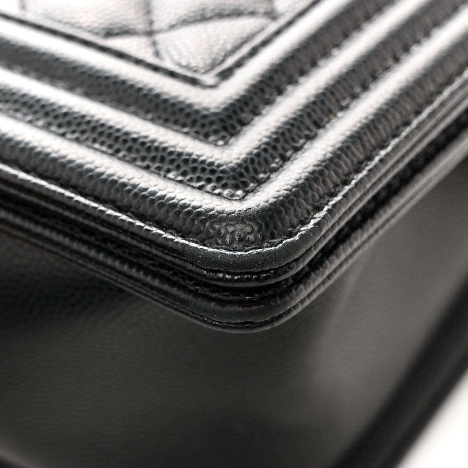 Chanel Caviar Quilted Medium Boy Flap Black 13 of 14
