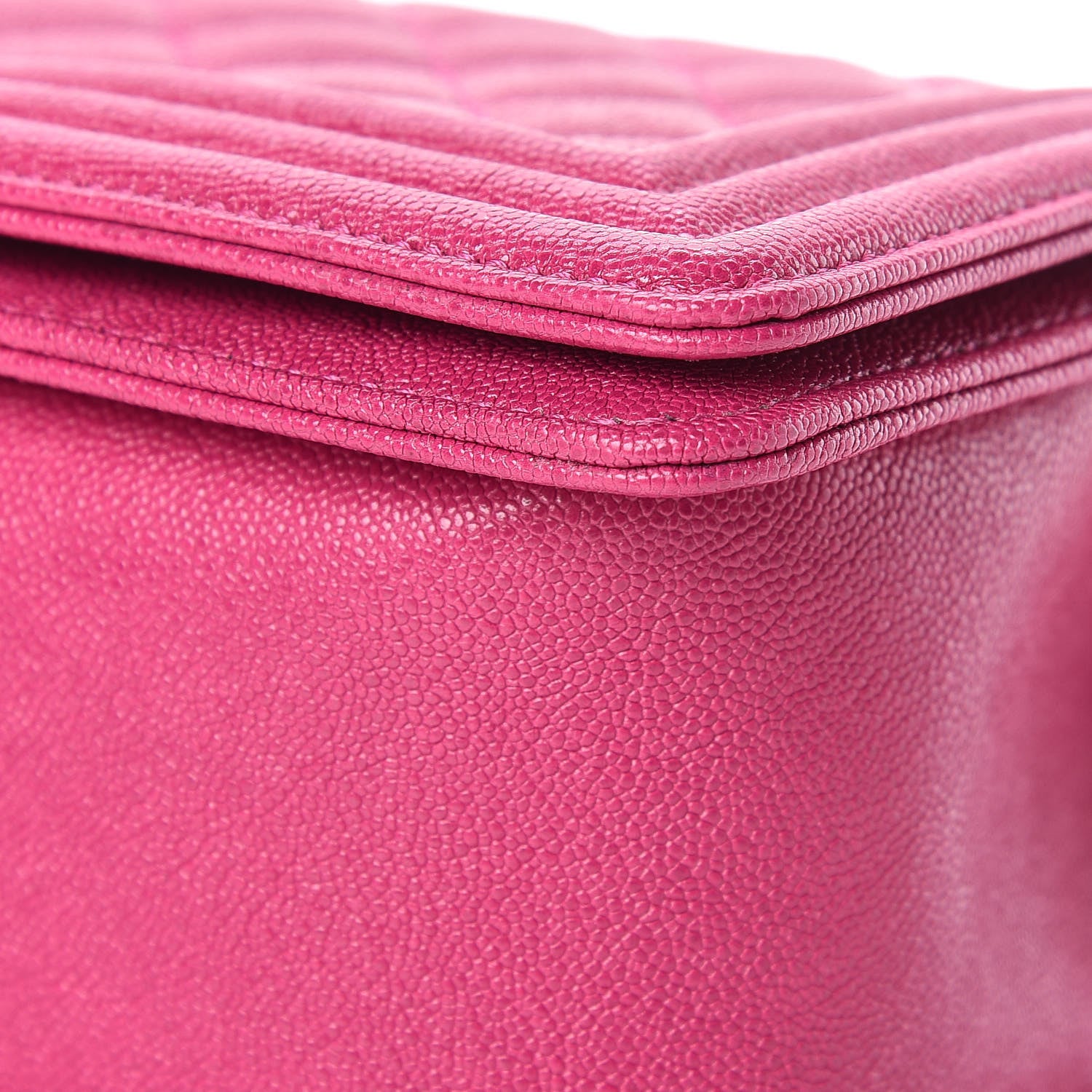 Chanel Caviar Quilted Medium Boy Flap Fuchsia 10 of 12