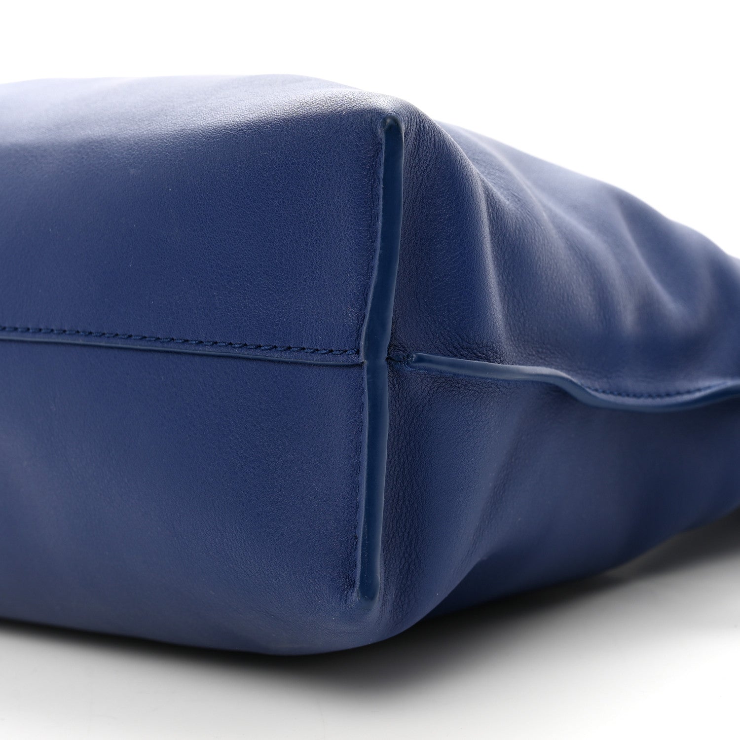 Loewe Satin Calfskin Monochrome Flamenco Knot Clutch Deep Purple Glaze 8 of 8
