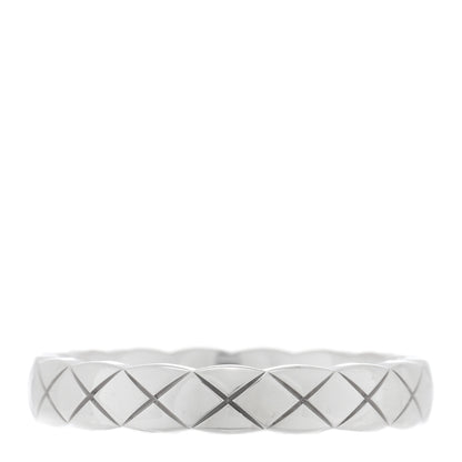 Chanel 18K White Gold Mini Coco Crush Ring 50 5.25 1 of 5