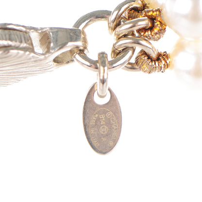 Chanel Pearl Multi Strand CC Necklace Gold 3 of 4