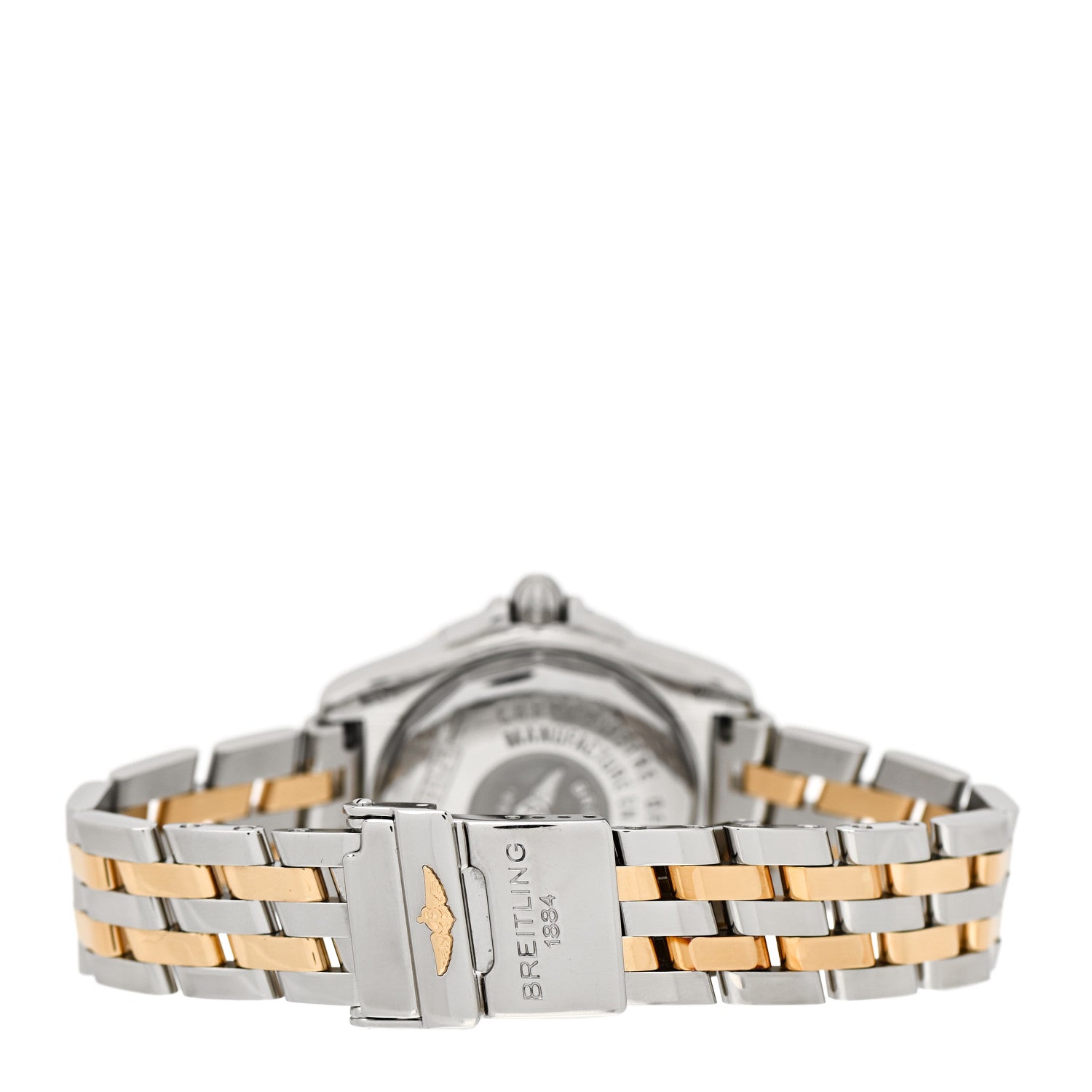 Breitling Stainless Steel 18K Yellow Gold Diamond Bezel 30mm Cockpit Quartz Watch Champagne D71356 3 of 4