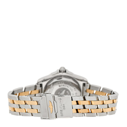 Breitling Stainless Steel 18K Yellow Gold Diamond Bezel 30mm Cockpit Quartz Watch Champagne D71356 3 of 4