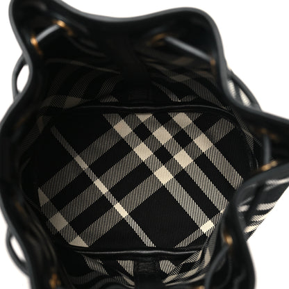 Burberry Check Mini Drawstring Pouch Black Calico 5 of 10