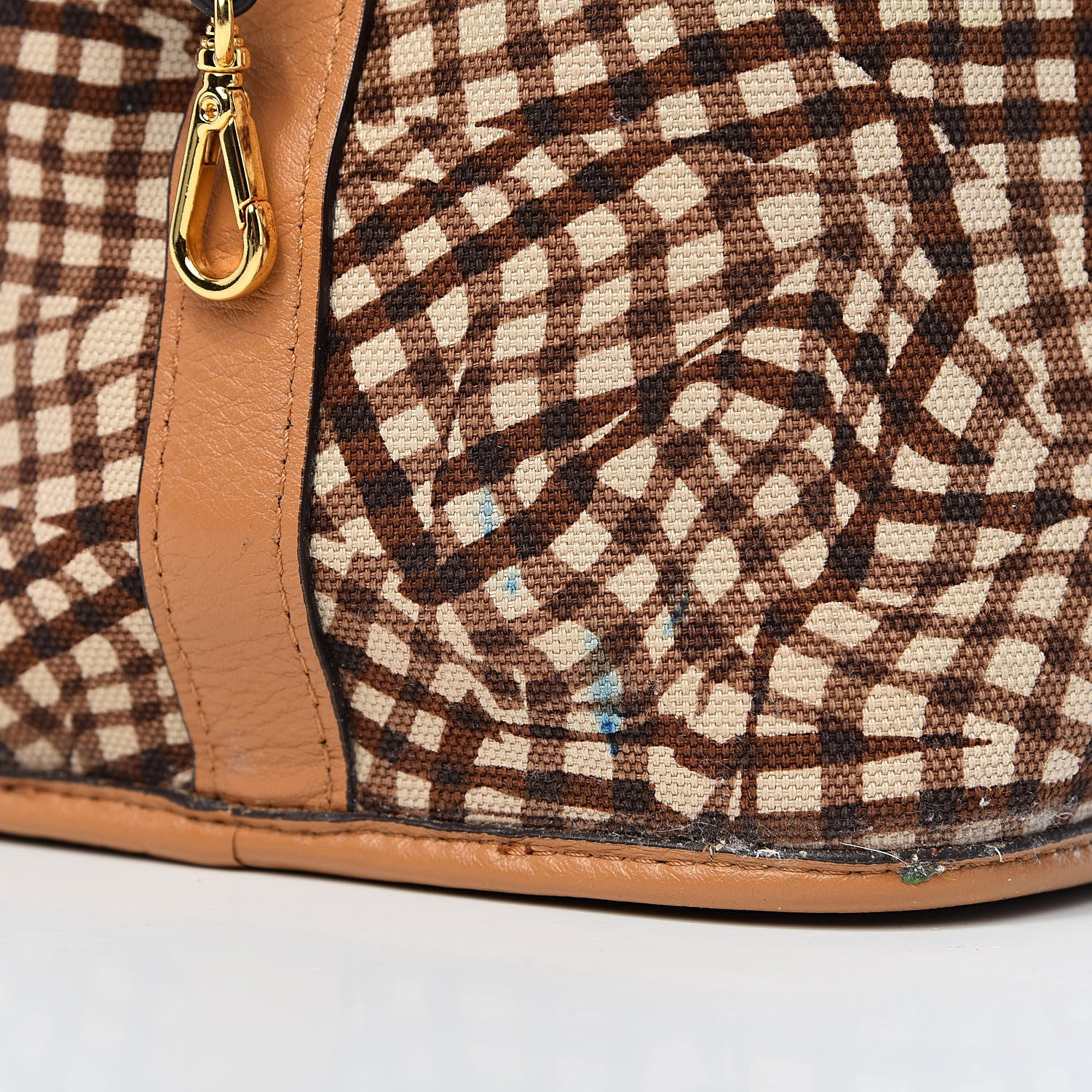 MCM Visetos Medium Liz Reversible Shopper Tote Cognac 16 of 18