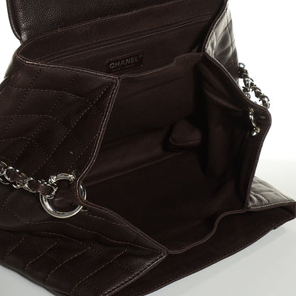 Chanel Caviar Quilted Timeless Accordion Flap Brown 5 of 7