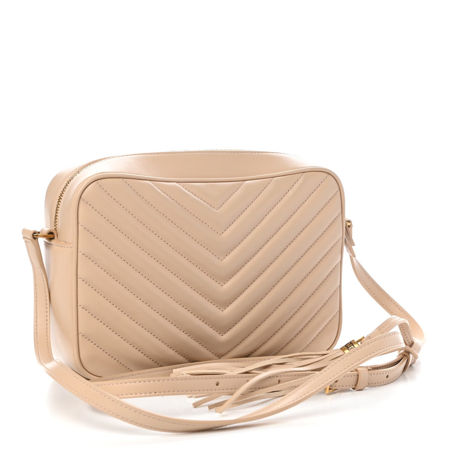 Calfskin Matelasse Monogram Lou Camera Bag Nude Powder