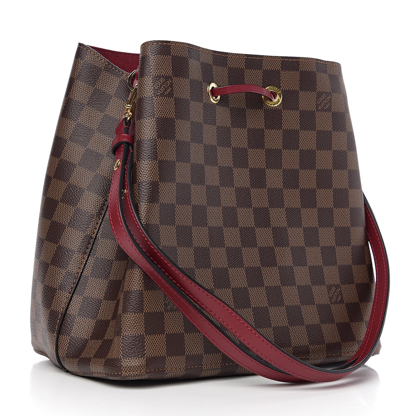 Damier Ebene Neonoe MM Cherry Berry