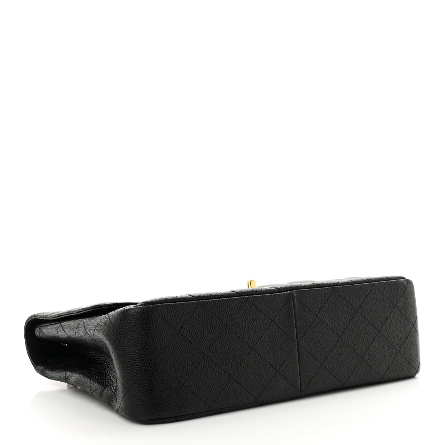 Caviar Quilted Jumbo Single Flap Black
