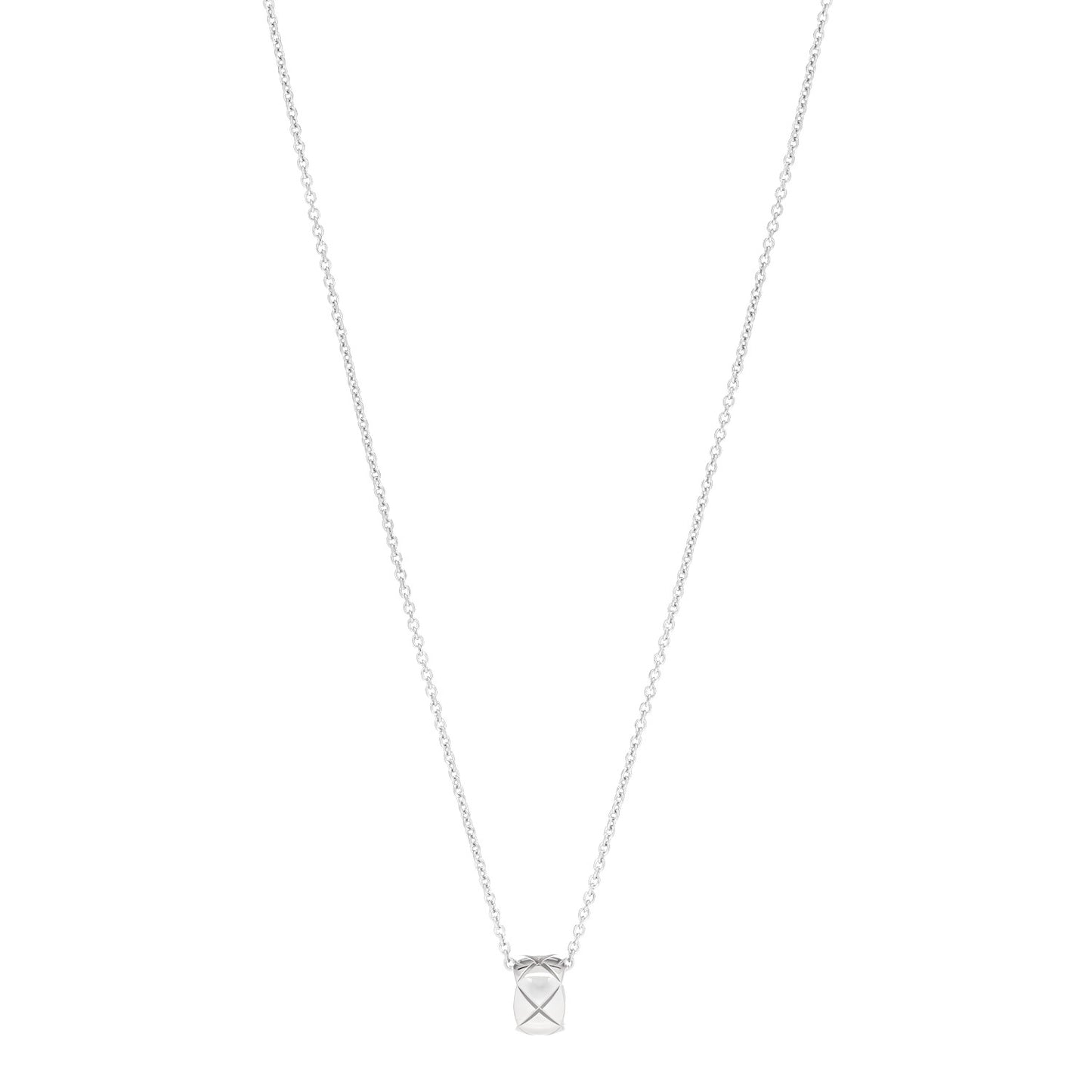 18K White Gold Coco Crush Pendant Necklace