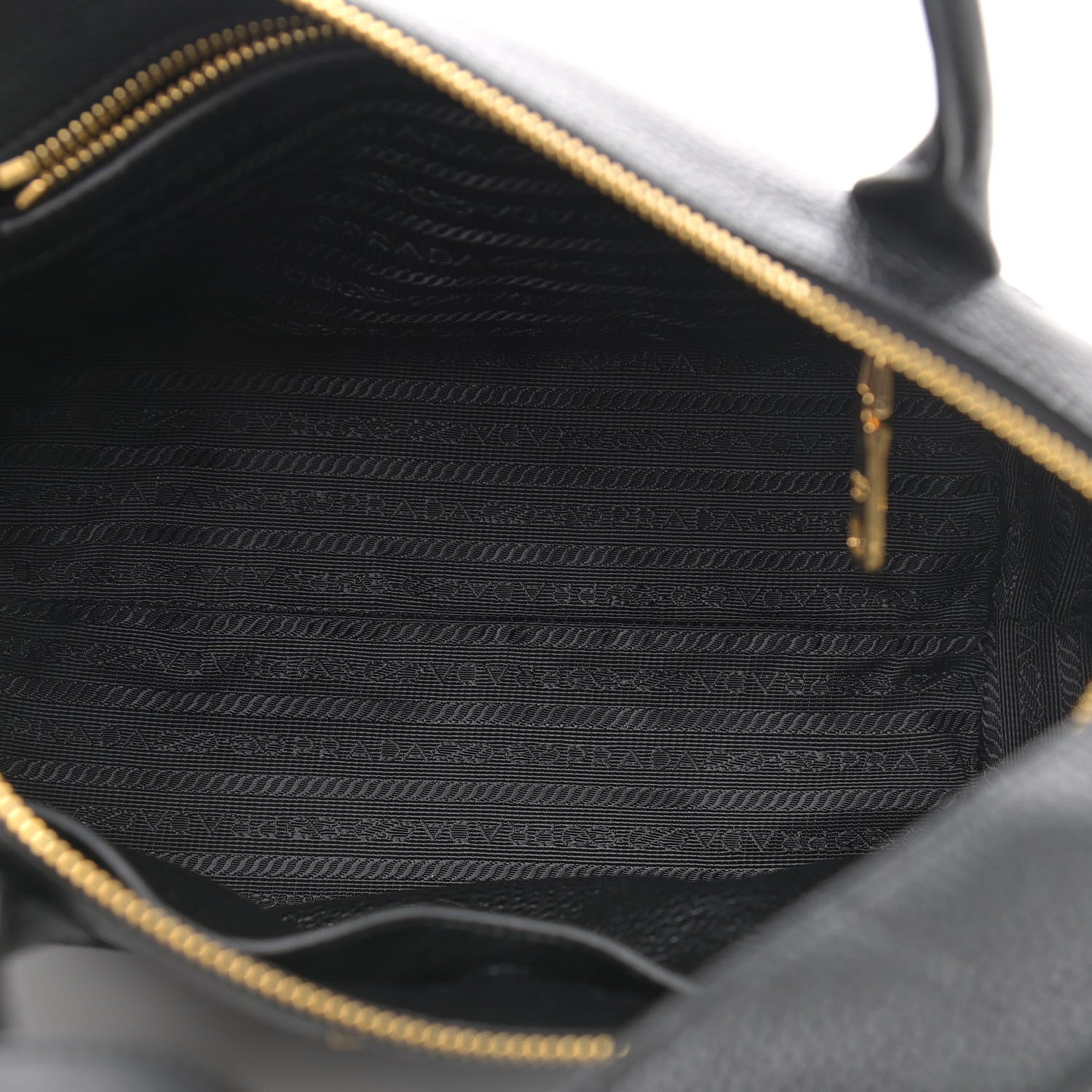 Prada Vitello Daino Tote Black 4 of 8