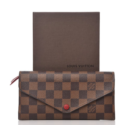 Louis Vuitton Damier Ebene Josephine Wallet Red 10 of 10