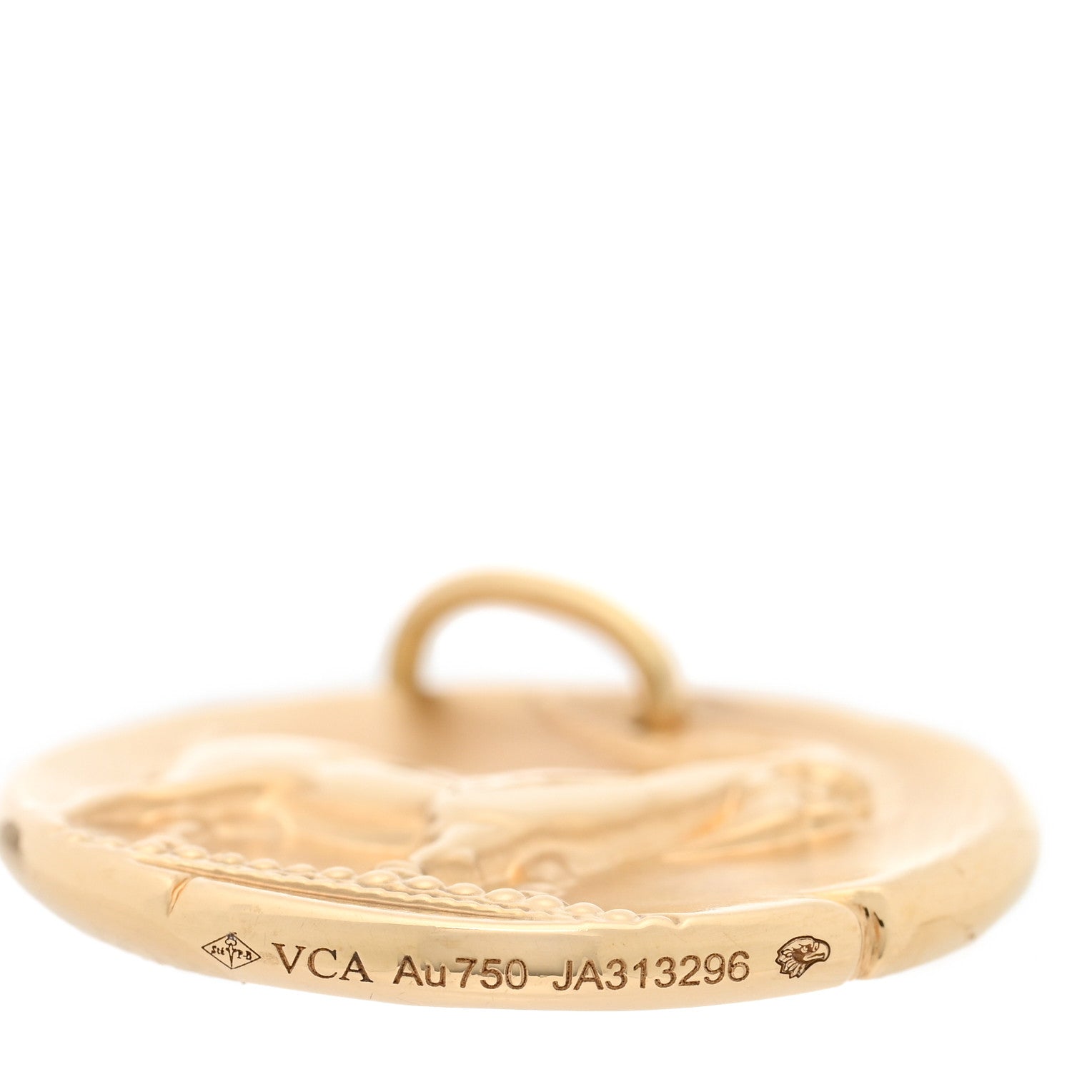 Van Cleef & Arpels 18K Yellow Gold Zodiac Capricorn Pendant 4 of 4